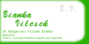 bianka vilcsek business card